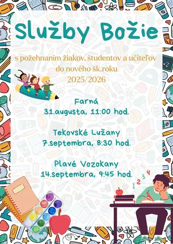 Požehnanie k začiatku šk.roku 2025/2026